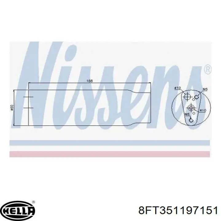 Filtro deshidratante Fiat/Alfa/Lancia 60656701