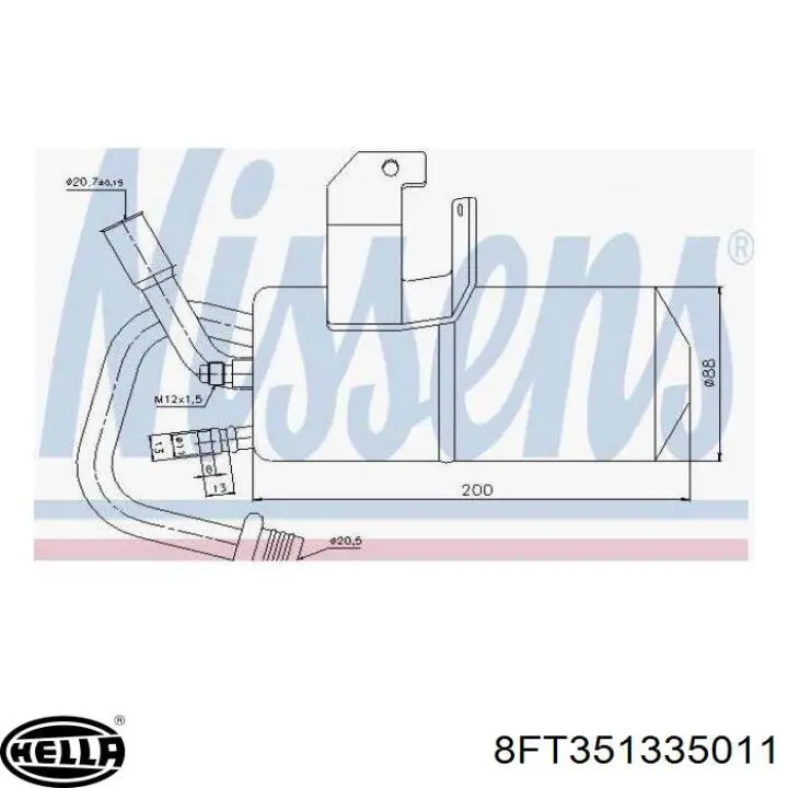 Comprar 2S6H19E647AA Ford Filtro secador de aire acondicionado