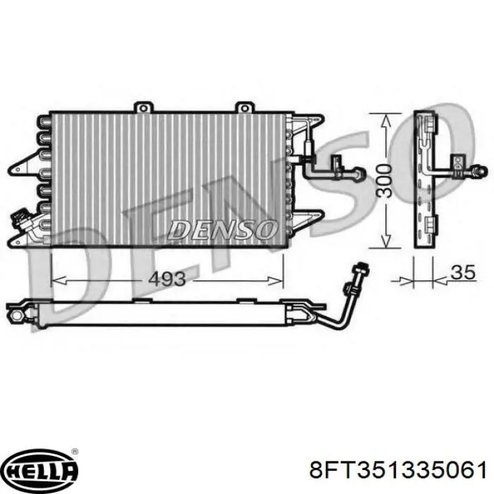 Comprar 3M5H19E647AH Ford Filtro secador de aire acondicionado