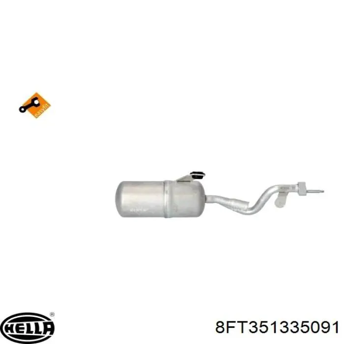 8FT351335091 HELLA receptor-secador del aire acondicionado