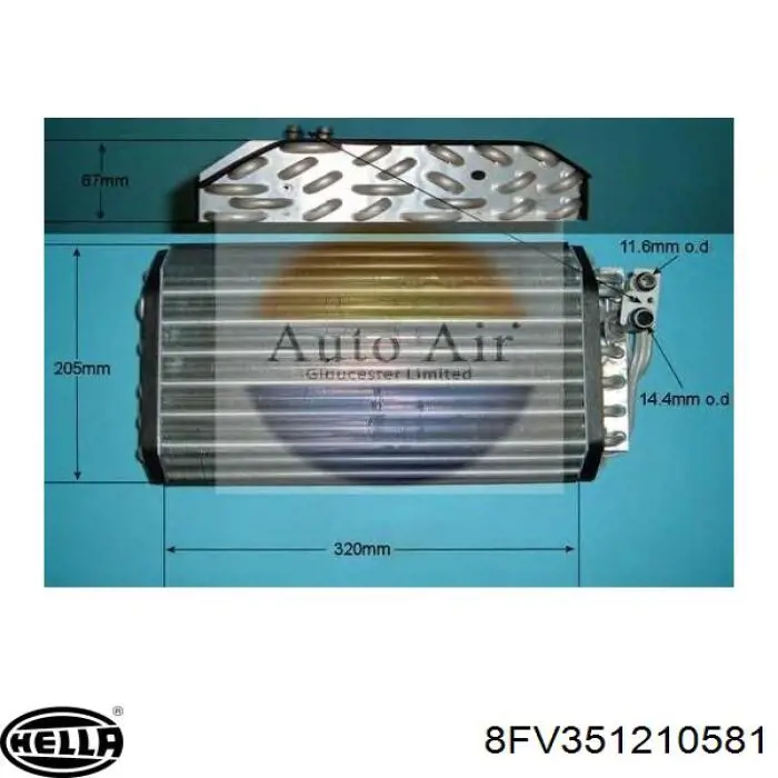  Evaporador de aire acondicionado BMW 7 