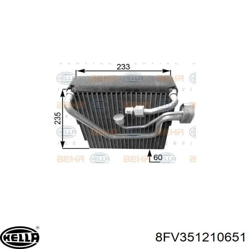 Evaporador, aire acondicionado para Volvo V40 (VW)