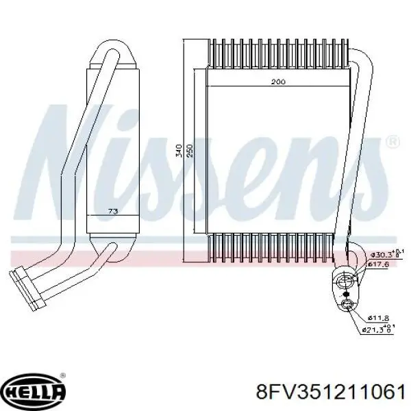 Comprar AE48000P Mahle Original Evaporador de aire acondicionado
