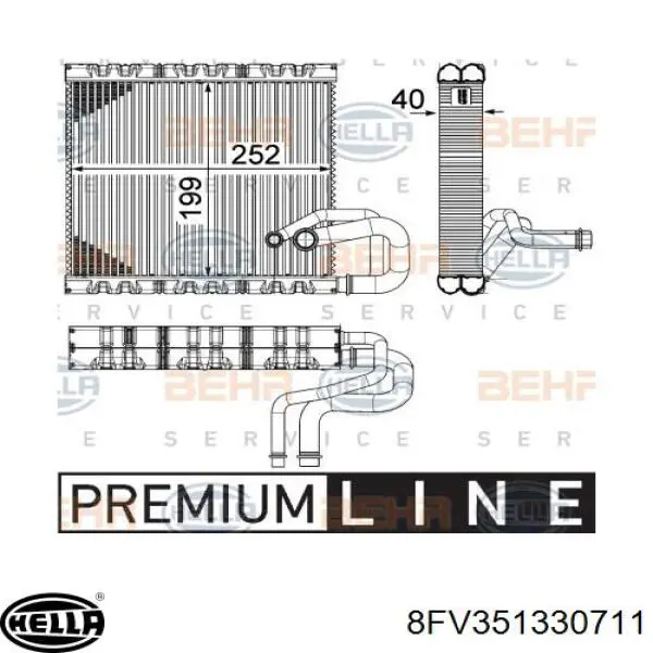 Comprar 1986AD4009 Bosch Evaporador de aire acondicionado