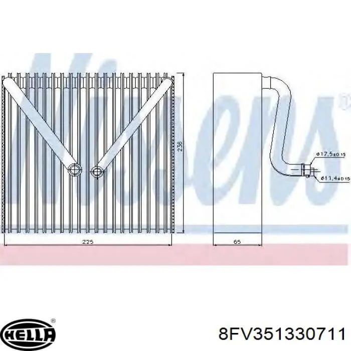 1986AD4009 Bosch Evaporador, aire acondicionado