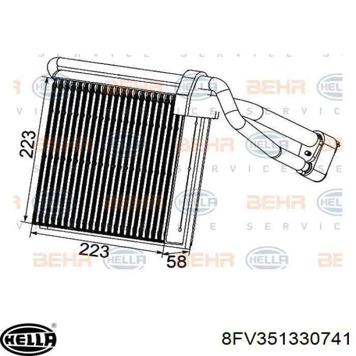 1548502 Ford evaporador, aire acondicionado