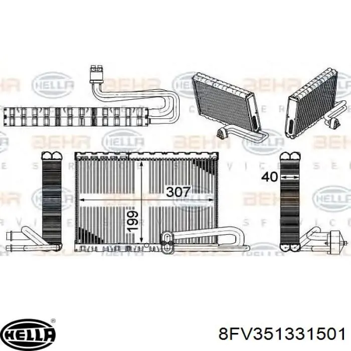 Comprar 648097 Peugeot/Citroen Evaporador de aire acondicionado