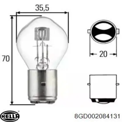 Comprar 8GD002084131 HELLA Bombilla de luz