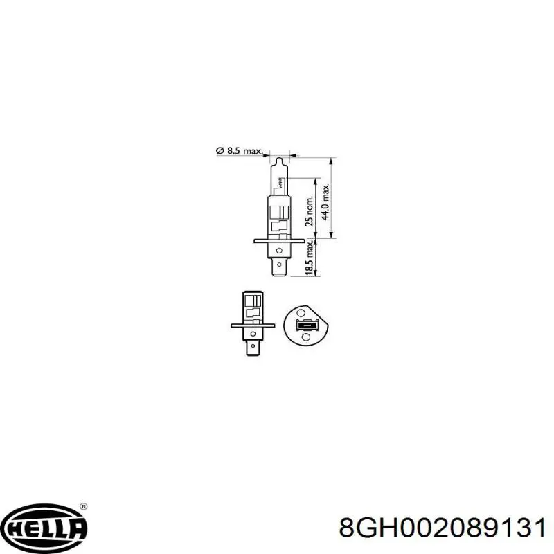 Lámpara halógena 90981WD005 Toyota