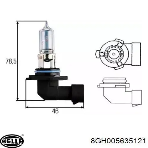 Comprar 8GH005635121 HELLA Lámpara halógena