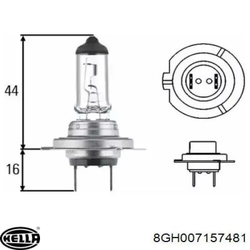 Lámpara halógena HELLA 8GH007157481 precio, desde 3,98 EUR