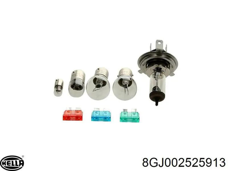 8GJ 002 525-913 HELLA bombilla halogena, luz alta / baja