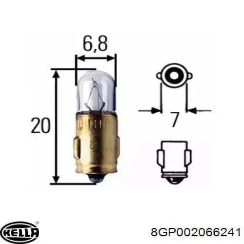Comprar 8GP002066241 HELLA Bombilla de luz
