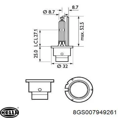 Lampara de xenon Suzuki 0947112208