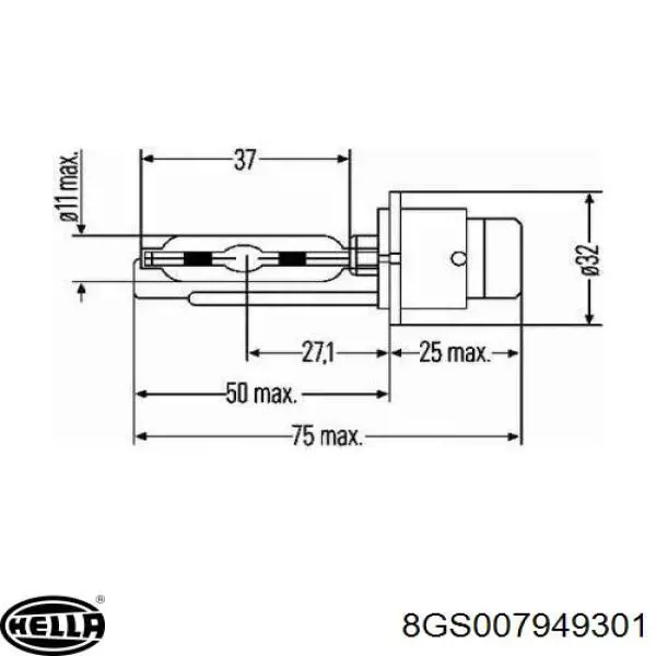 Bombilla de xenón EZD4S35W NTY