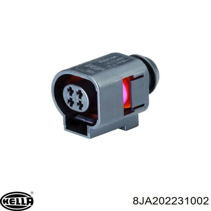 8JA202231002 HELLA Conector del sensor de desgaste de pastillas de freno