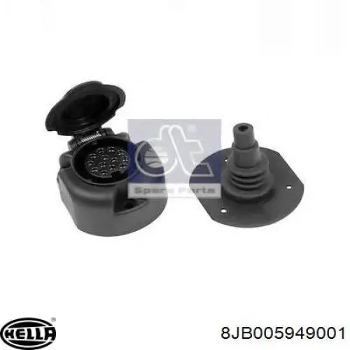 Toma eléctrica del remolque HELLA 8JB005949001