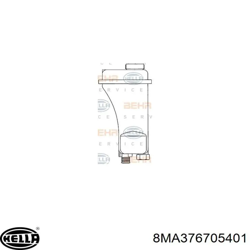 Vaso de expansión CRT51000S Mahle Original
