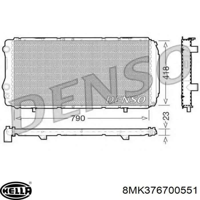 Comprar 1341513080 Fiat/Alfa/Lancia Radiador de auto