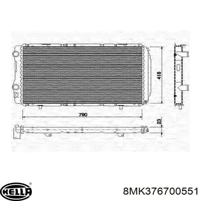 1341513080 Fiat/Alfa/Lancia Refrigeración del motor