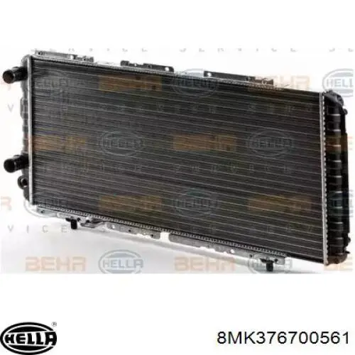 8MK376700561 HELLA radiador