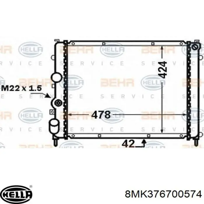 Água radiador Renault (RVI) 8660000495 precio, desde 54,56 EUR