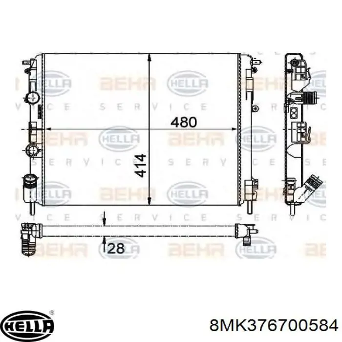 Radiador 8660000439 Renault (RVI)