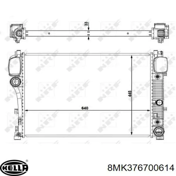 Radiador de água Mercedes A2215002303