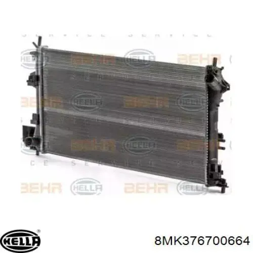 Radiador de água Opel 1300244