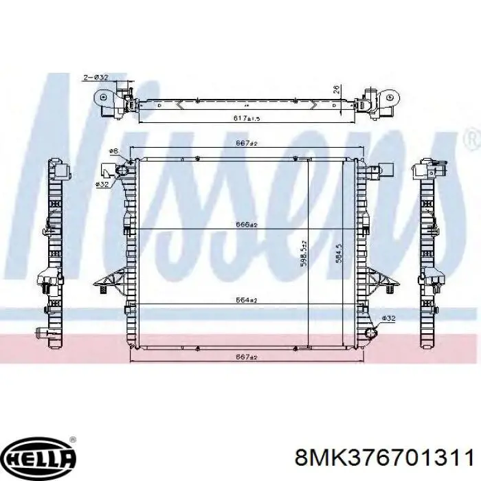 Água radiador VAG 2H0121253A precio, desde 134,02 EUR
