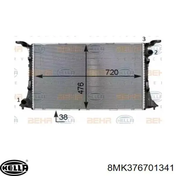 Comprar 4G0121251N VAG Radiador de auto