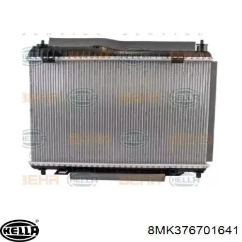 8MK376701-641 HELLA radiador refrigeración del motor