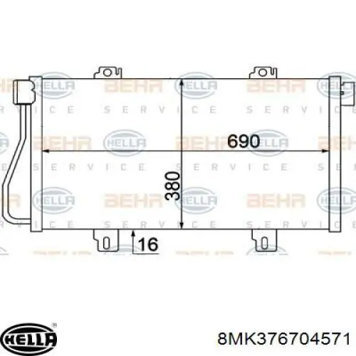 Radiador de água Subaru 45199FA040