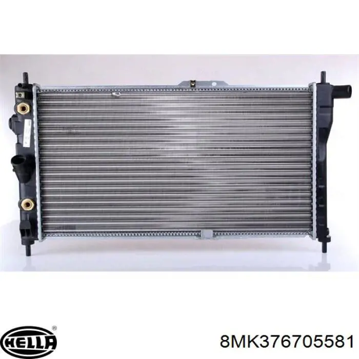 8MK376705581 HELLA radiador refrigeración del motor