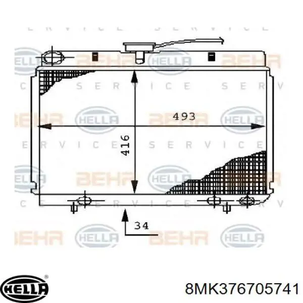 2530043620 Hyundai/Kia Refrigeración del motor