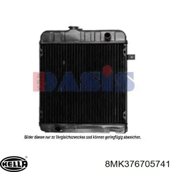 Radiador de água Hyundai/Kia 2530043005
