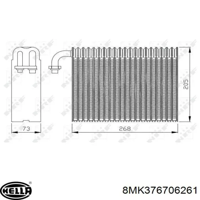 Radiador 21400G9603 Nissan/Infiniti