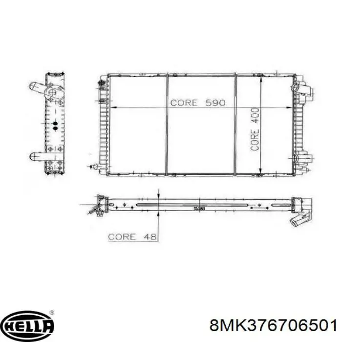 Radiador 5499 HELLA