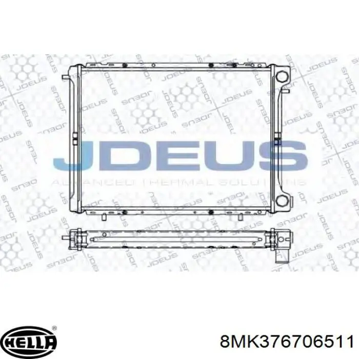 Radiador de água Renault (RVI) 7701395102