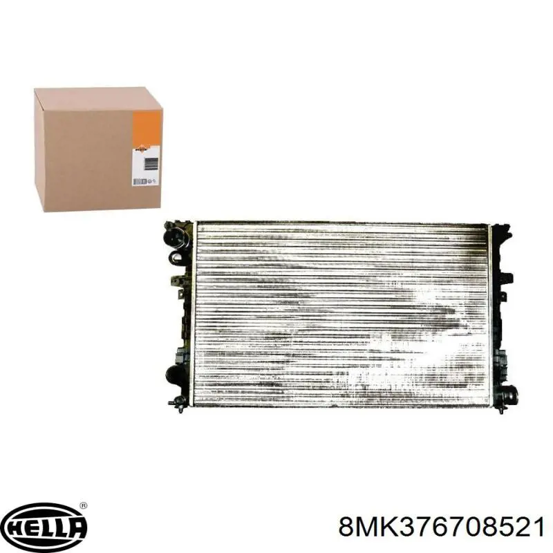 Radiador de água VALEO 731168