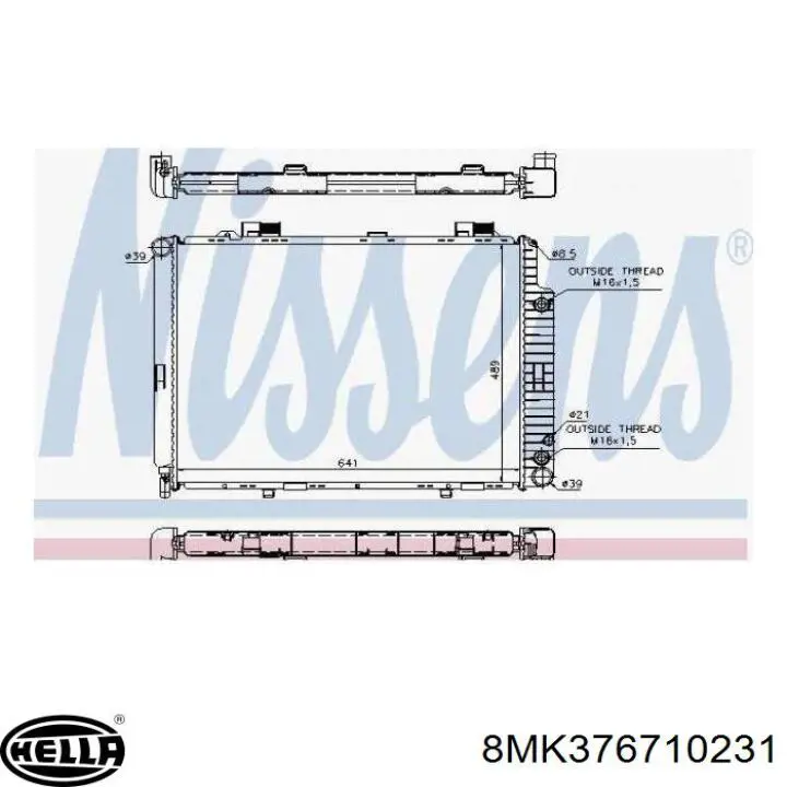 Água radiador Mercedes A2105003003 precio, desde 110,14 EUR