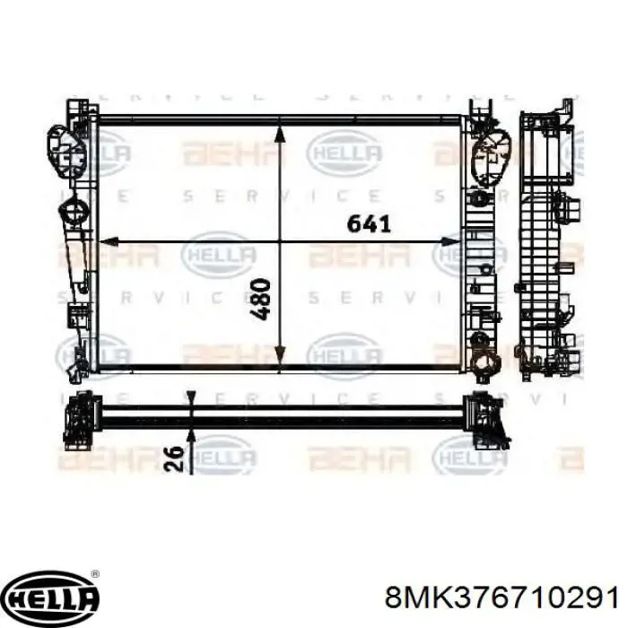 Radiador A2205000103 Mercedes