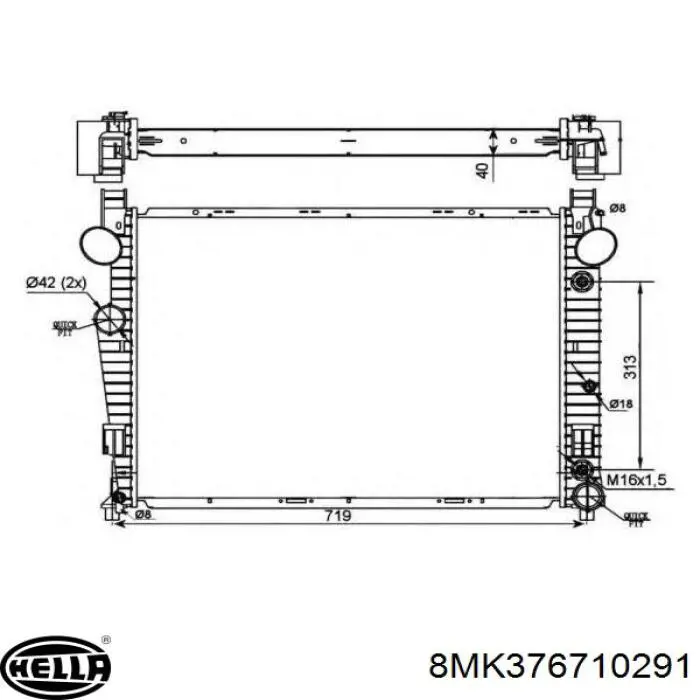 Água radiador Mercedes A2205000103 precio, desde 151,69 EUR