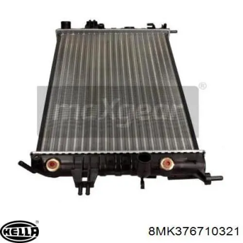 8MK 376 710-321 HELLA radiador refrigeración del motor