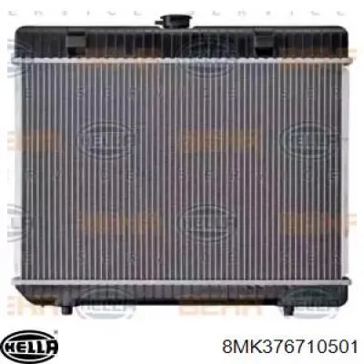 8MK376710501 HELLA radiador