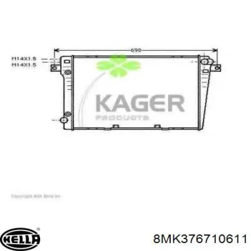 Comprar 8MK376710611 HELLA Radiador de auto