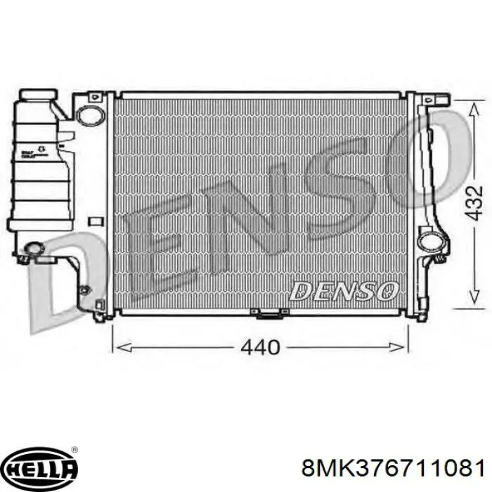 Radiador de água BMW 17111469176