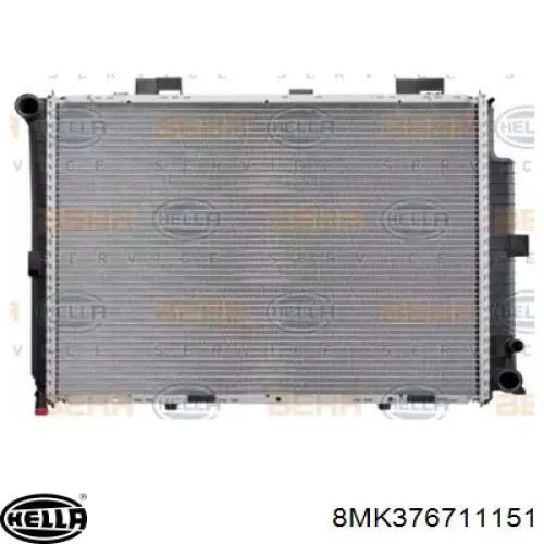 8MK376711151 HELLA radiador