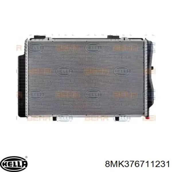 8MK376711231 HELLA radiador refrigeración del motor