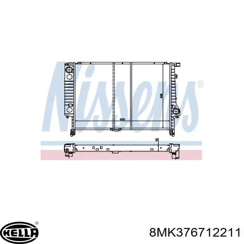 Radiador 2227281 BMW
